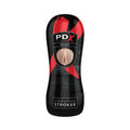 PDX Elite Vibrating Stroker Pussy Beige/Black