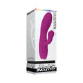 Evolved Glimmer Light-Up Rechargeable Silicone Dual Stimulator Purple