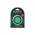 Forto F-64 Wide Liquid Silicone Cockring Medium Black