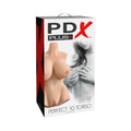 PDX Plus Perfect 10 Torso Dual Entry Masturbator Beige
