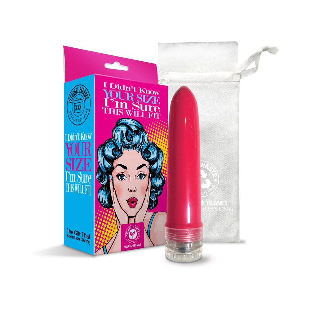Pleasure Package I Didn't Know Your Size - 4" Multi-Speed Vibe