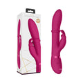 VIVE HALO Rechargeable Stimulating Ring Silicone Rabbit Vibrator Pink
