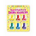 Super Fun Penis Drink Markers 6-Piece Set