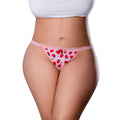 Magic Silk Sweet Treats Split Back & Crotchless Panty with Lube Strawberry Queen Size