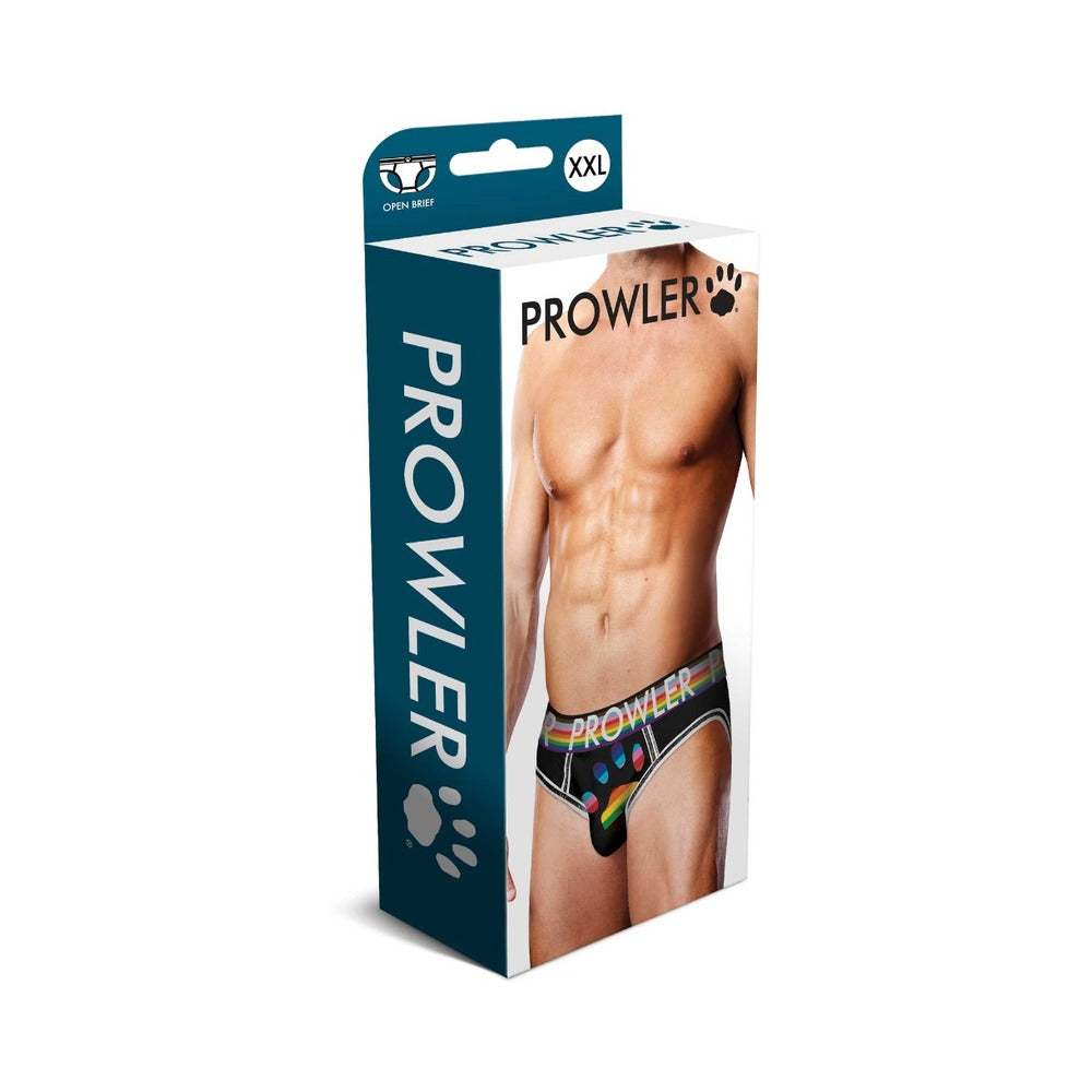 Prowler Oversized Paw Open Brief Black 2XL