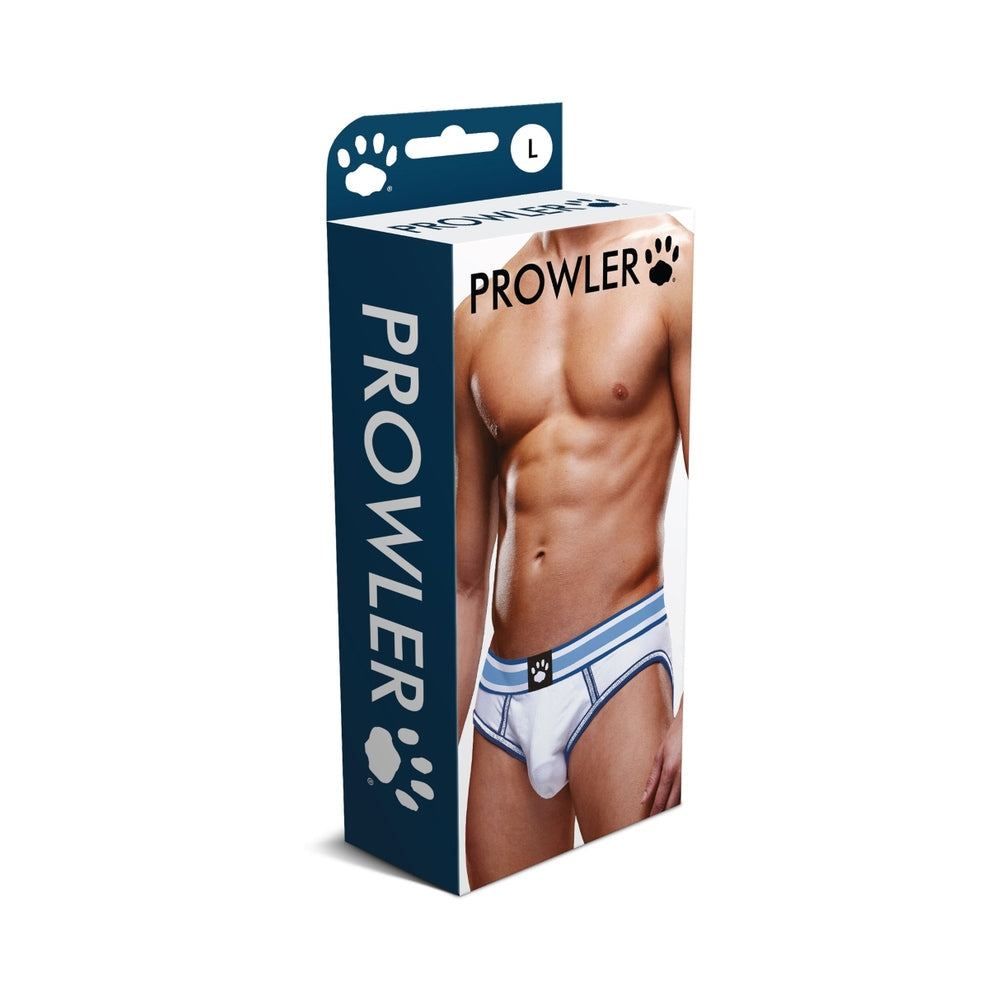 Prowler Open Brief White/Blue L