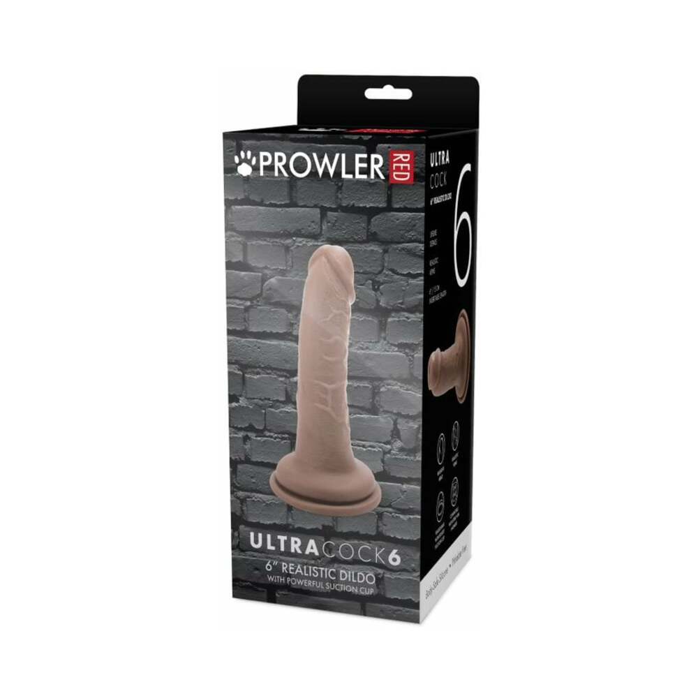 Prowler RED Ultra Cock 6 in. Realistic Dildo Caramel