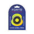 Forto F-43: Tiered Cock & Ball Ring Black