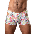 Male Power Cut It Out! Cutout Mini Short Red/Black M