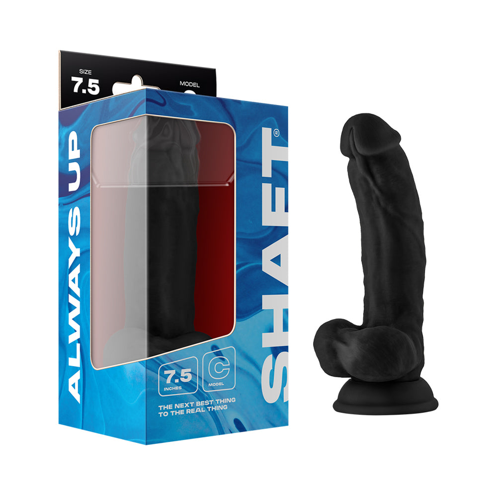 Shaft Model C 7.5 in. Dong with Balls Black