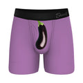 Shinesty The Double Entendre Eggplant Ball Hammock Pouch Underwear with Fly 2XL