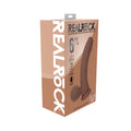 Realrock Realistic Dual Density Vibrating Silicone Dildo with Weighted Balls 6 in. Tan