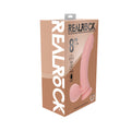 Realrock Realistic Dual Density Vibrating Silicone Dildo with Weighted Balls 8 in. Beige
