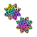 Pastease Rainbow Cheetah Leopard Print Petal Breast Pasties