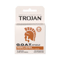 Trojan G.O.A.T Non-Latex Silicone Lubricated 3-Pack